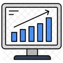 Online Data Analytics Online Infographic Online Statistics Icon