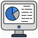 Online Data Analytics Online Infographic Online Statistics Icon