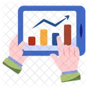 Online Data Analytics Infographic Statistics Icon