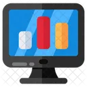 Online Data Analytics Online Infographic Online Statistics Icon
