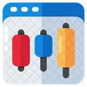 Online Data Analytics Online Infographic Online Statistics Icon