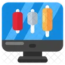 Online Data Analytics Online Infographic Online Statistics Icon