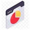 Online Data Analytics Infographic Statistics Icon