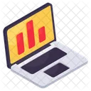 Online Chart Online Data Analytics Infographic Icon
