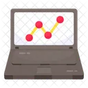 Business Report Online Data Analytics Infographic Icon