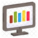 Business Report Online Data Analytics Infographic Icon
