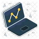 Online Chart Online Data Analytics Infographic Icon