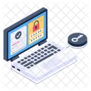 Online Verified Data Online Data Protection Data Access Icon