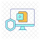 Online data protection  Icon