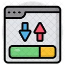Online Data Transfer Data Exchange Data Transmission Icon