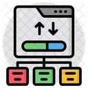 Online Data Transfer Data Exchange Data Transmission Icon