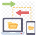 Online Data Transfer Data Transmission Data Exchange Icon
