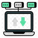 Online Data Transfer  Icon