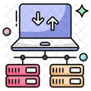 Online Data Transfer Data Transmission Data Exchange Icon