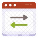 Online Data Transfer Data Transmission Data Exchange Icon