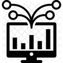 Analytisches Diagramm Geschaftsdiagramm Online Datenanalyse Symbol