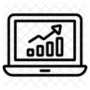 Online Datenanalyse Datenanalyse Wachstumsdiagramm Icon