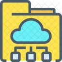 Online Datenbank Cloud Symbol