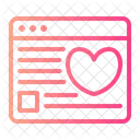 Online Dating Heart Website Icon
