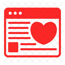 Online Dating Heart Website Icon