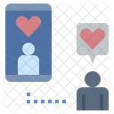 Online Dating Relationship Love Icon