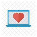 Laptop Herz Romantik Icon