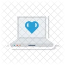 Laptop Love Screen Icon