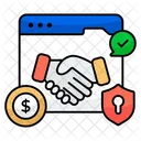 Online Deal Contract Agreement Icon