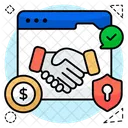 Online Deal Contract Agreement Icon