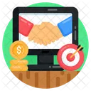 Online Agreement Online Deal Online Contract アイコン