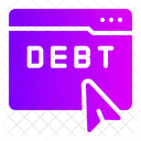 Online Debt  Icon