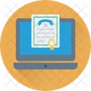 Online Degree Certificate Icon