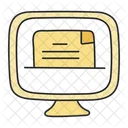 Online Degree Diploma Certificate Icon