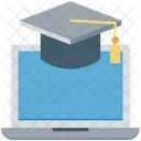 Online Degree Online Graduate Online Study Icon
