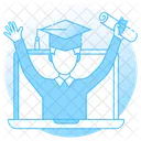 Certificate Online Diploma Online Degree Icon