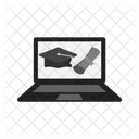 Online Degree Graduation Icon