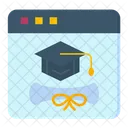 Education Online Education Online Certificate Icon
