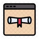 Online Degree  Icon