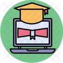 Digital Education Elearning Global Education Icon