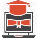 Digital Education Elearning Global Education Icon
