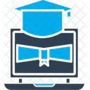 Digital Education Elearning Global Education Icon