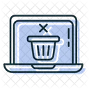 Online Delete Basket  Icon