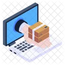 Online Logistics Online Shipment Online Delivery Icon