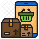 Online Delivery Delivery Basket Icon