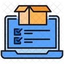 Online Delivery Checklist Online Delivery Icon