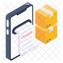 Online Logistics Bill Online Cargo Bill Online Delivery Invoice Icon