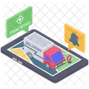 Online Delivery Tracking Logistic Tracking Order Tracking Icon