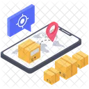 Online Delivery Tracking Parcel Tracking Order Tracking Icon