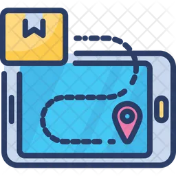 Online Delivery Tracking  Icon