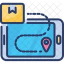 Online Delivery Tracking Order Parcel Icon
